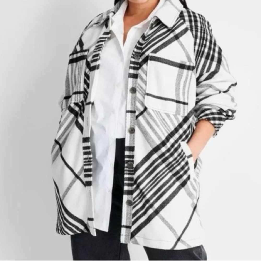 FUTURE COLLECTIVE PLAID SHACKET